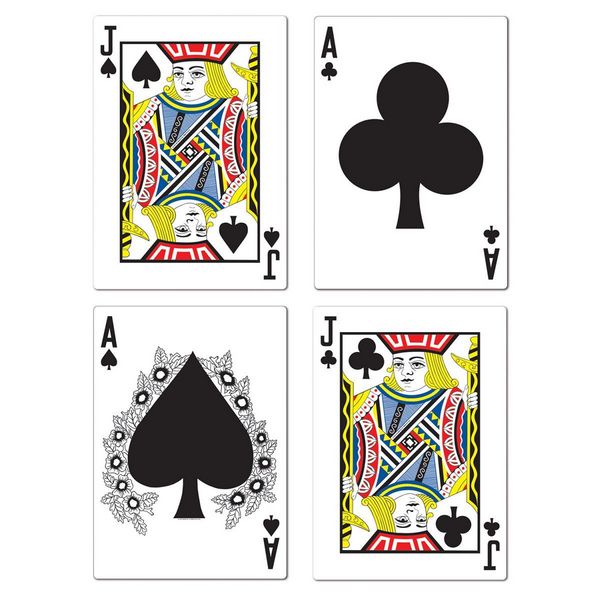 Picture of Beistle 54519 Blackjack Cutouts - Case of 12