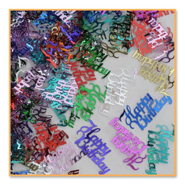 Picture of Beistle CN024 Fancy Happy Birthday Confetti - Pack of 6