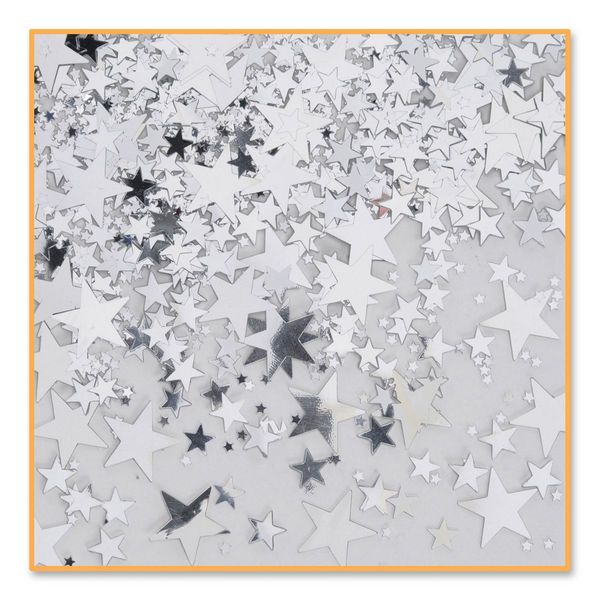 Picture of Beistle CN131 Silver Stars Confetti - Pack of 6