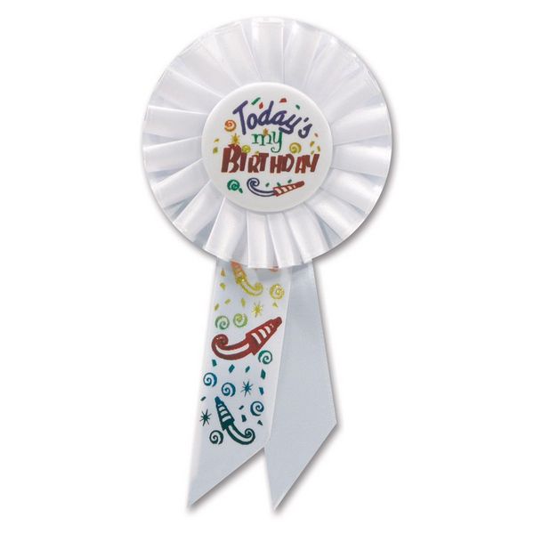Beistle RS035 Todays My Birthday Rosette - Pack of 6
