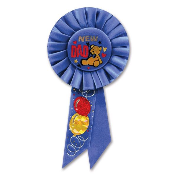 Beistle RS044 New Dad Rosette - Pack of 6