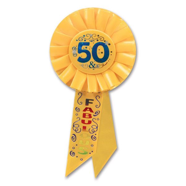 Beistle RS050 50 and Fabulous Rosette - Pack of 6