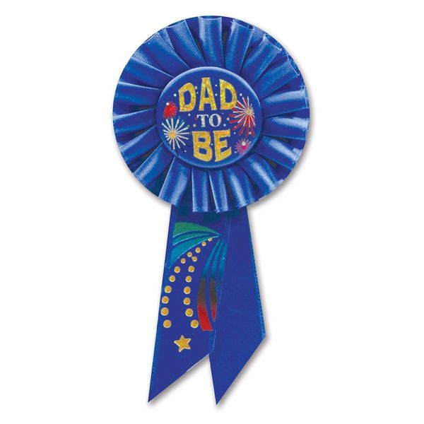 Beistle RS180 Dad To Be Rosette - Pack of 6