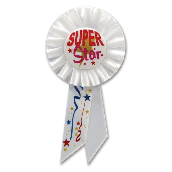 Beistle RS186 Super Star Rosette - Pack of 6