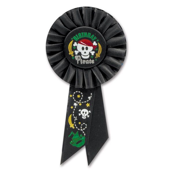 Beistle  Birthday Pirate Rosette - Pack of 6