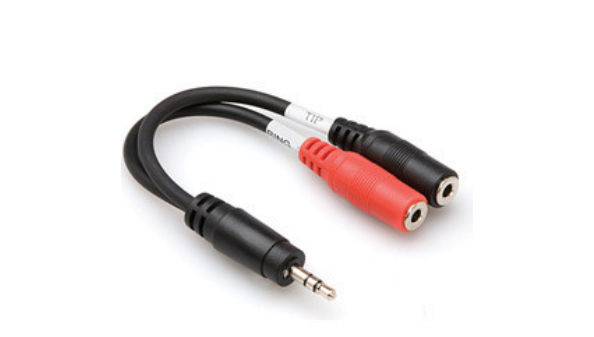 3.5 mm TRSM to Dual 3.5 mm TSF Cable