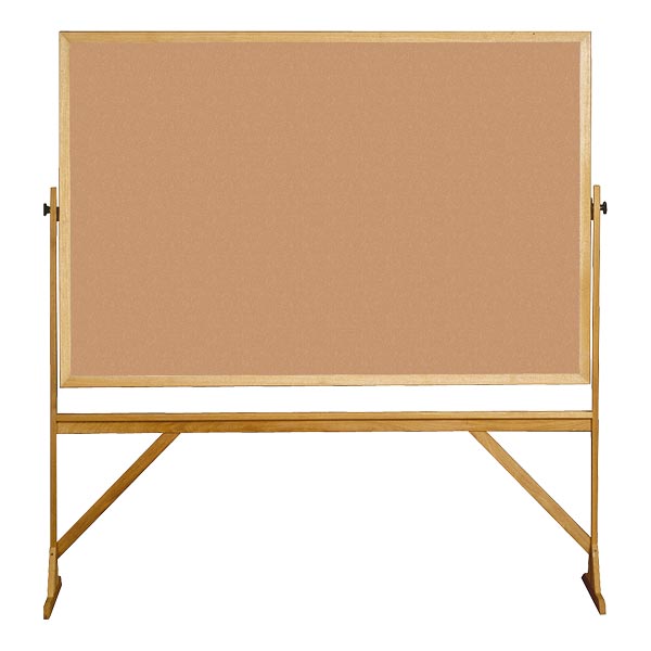 Picture of Ghent RKK34 72? in. x  53.25 in. Wood Frame Reversible Natural Cork-Natural Cork