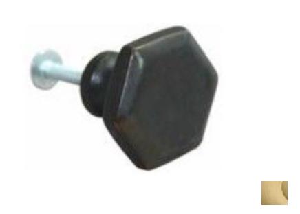 88-741 1.13 in. Hex Knob Faux Brass