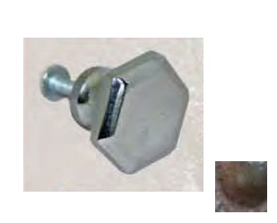 88-740 1.13 in. Hex Knob Faux Cooper