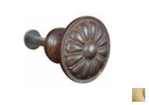 88-761 Sun Burst Knob 32mm Faux Brass 32mm diameter