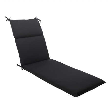 Picture of Pillow Perfect 502007 Fresco Black Chaise Lounge Cushion