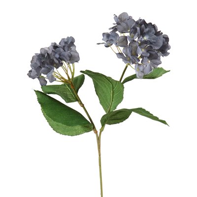 Distinctive Designs  DIY Flower Antique New Gray Blue Hydrangea x 2 with 5 Leaves - Pack of 12