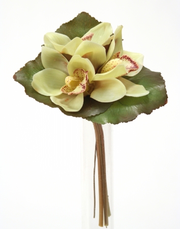Picture of Distinctive Designs DP-702-LTGR DIY Flower Light Green Cymbidium Orchid Bouquet - Pack of 12