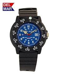 Picture of Del Mar 50277 Womens Dive 200 Blue Dial PU Watch