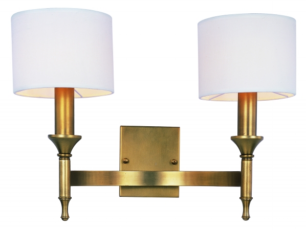 Picture of Maxim Lighting 22379OMNAB Fairmont 2-Light Wall Sconce - Natural Aged Brass