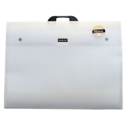 14 in. x 18 in. Polypropylene Folio - Crystal White