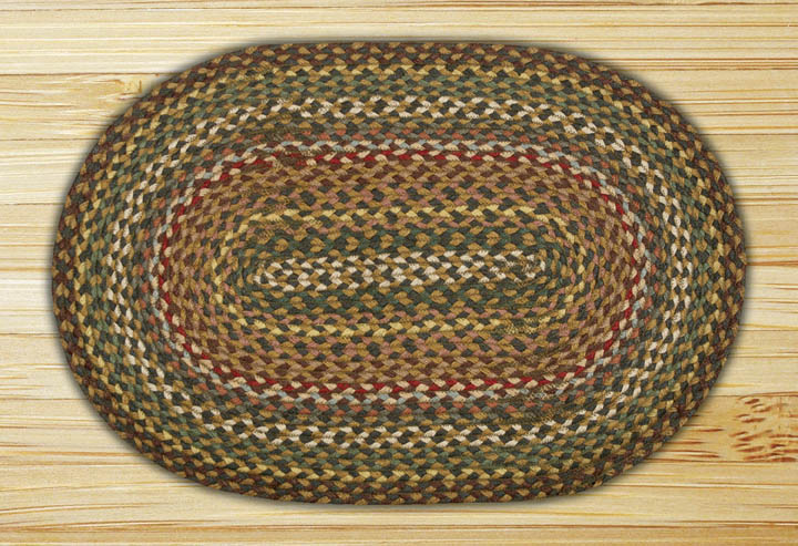 Fir-Ivory Jute Braided Rug