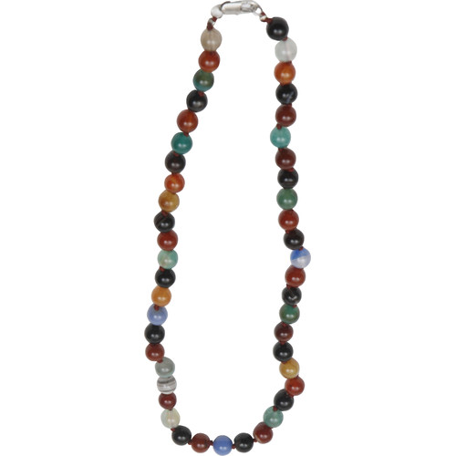 Picture of 290-MFAN Bret Roberts Multi Color Flower Agate Necklace