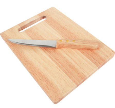 Picture of DDI 479044 KitchenWorthy Rubberwood Cutting Board &amp; Knife Case of 10