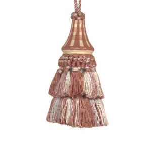 Picture of 123 Creations C030 Mocha Checks hand painted tassel