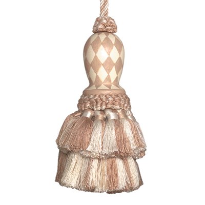 Picture of 123 Creations CB047N Harlequin-Natural hand painted tassel