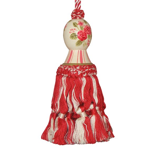 Picture of 123 Creations CB005 Dresden Rose hand painted tassel