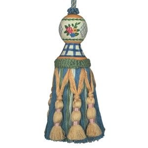 Picture of 123 Creations C201B Carolyn-Blue hand painted tassel