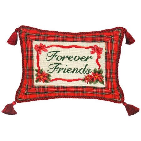 Picture of 123 Creations C468.9x12 Forever Friends... petit-point pillow