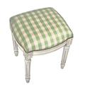 123 Creations C699WFS Plaid-Green Fabric Upholstered Stool 123 Creations C699WFS Plaid-Green Fabric Upholstered Stool