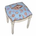 123 Creations C701WFS Seashell Needlepoint Stool 123 Creations C701WFS Seashell Needlepoint Stool