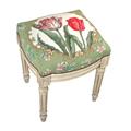 123 Creations C228WFS Tulip Needlepoint Stool 123 Creations C228WFS Tulip Needlepoint Stool