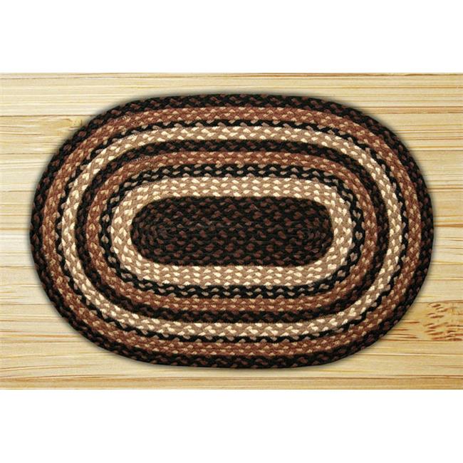 Capitol Earth Rugs 04-313 Mocha-Frappuccino Jute Braided Rug