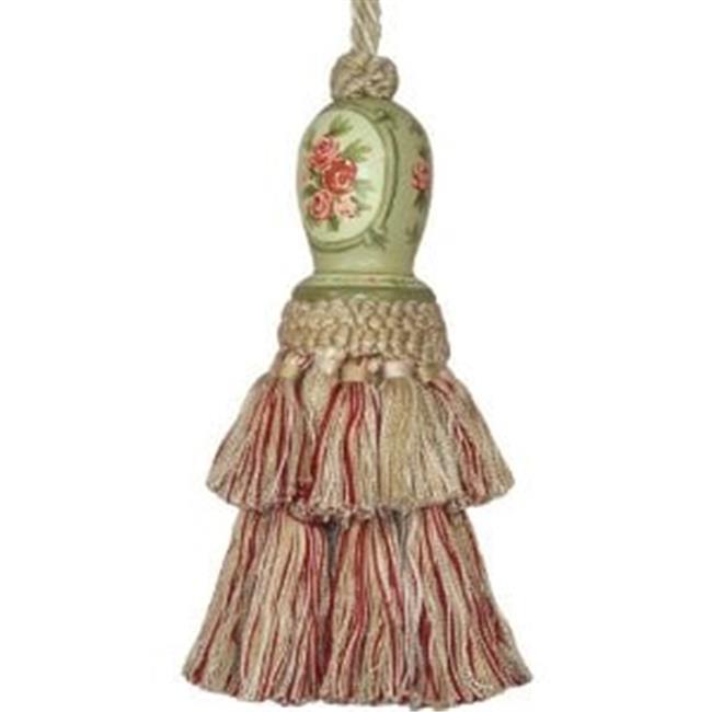 123 Creations C255G Annie-Sage hand painted tassel