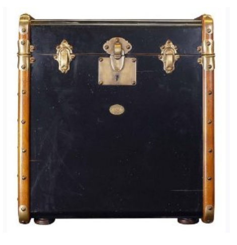 Picture of Authentic Models MF079B Stateroom Trunk End Table  Black