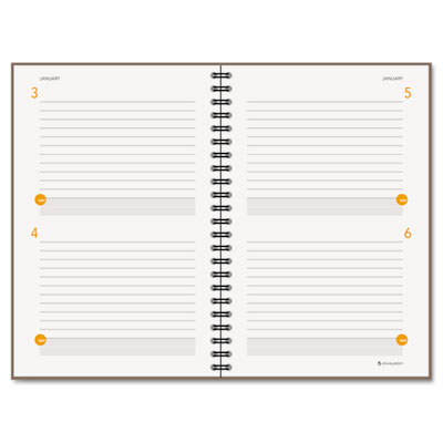 Picture of At-A-Glance 80620330 Two-Days-Per-Page Planning Notebook- Gray- 6 in. x 9 in. - 2013