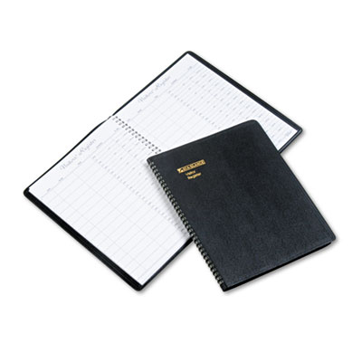 Picture of At-A-Glance 80-580-05 Recycled Visitor Register Book  Black  8 .5 x 11
