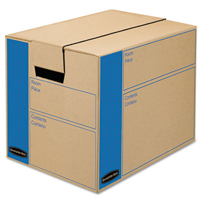 Picture of Bankers Box FEL0062701 SmoothMove Moving-Storage Box  Extra Strength  Small  12w x 12d x 16h  Kraft