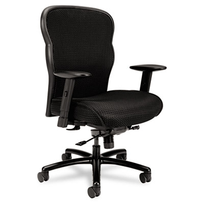 Picture of Basyx VL705VM10 VL705 Big &amp; Tall Mesh Chair  Mesh Back-Fabric Seat  Black