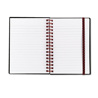Picture of Black N&apos; Red F67010 Poly Twinwire Notebook  Ruled  5.88 x 4.13  White  70 Sheets-Pad