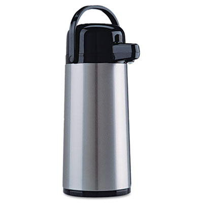 Picture of Coffee Pro CPAP22 Direct Brew-Serve Insulated Airpot with Carry Handle  2.2 L  Stainless Steel