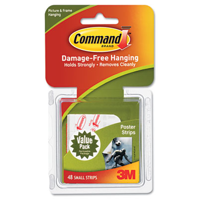 Picture of Command 17024-VP Poster Strips Value Pack  White  48 Strips-Pack