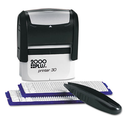 Picture of Cosco 030600 2000 PLUS Create-A-Stamp One-Color Address Kit  Custom Message  Black
