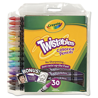 Picture of Crayola 687409 Twistables Colored Pencils  30 Assorted Colors-Pack