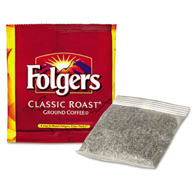 Picture of Folgers 2550006546 Coffee Filter Packs- Regular- In-Room Lodging- .6 oz.- 200-Carton