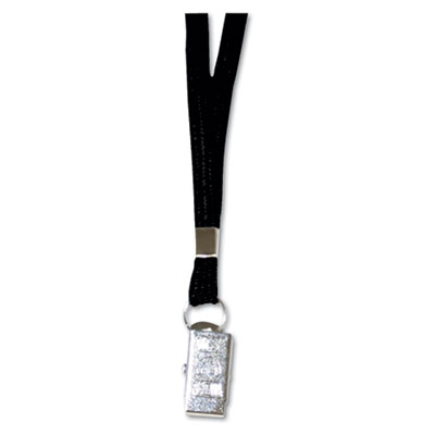 Picture of Advantus 75401 Deluxe Lanyards  Clip Style  36 in. Long  Black  24-Box