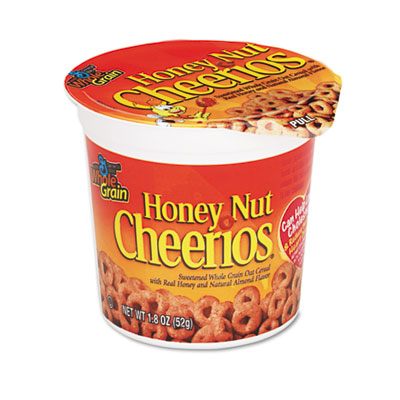Picture of General Mills SN13898 Honey Nut Cheerios Cereal  Single-Serve 1.8 oz Cup  6-Pack