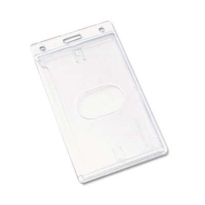 Picture of Advantus 76076 Frosted Rigid Badge Holder  3 .38 x 2 .13  Clear  Vertical  25-PK
