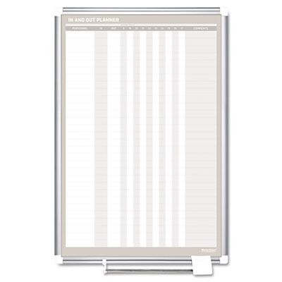 Picture of Mastervision GA02109830 MasterVision In-Out Magnetic Dry Erase Board  24x36  Silver Frame