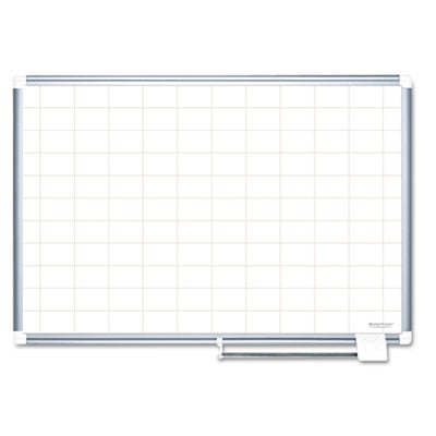 Picture of Mastervision MA0593830 MasterVision Grid Planning Board  48x36  2x3 in. Grid  White-Silver