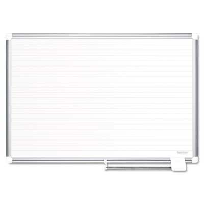 Picture of Mastervision MA2794830 MasterVision Ruled Planning Board&#44; 72x48&#44; White-Silver